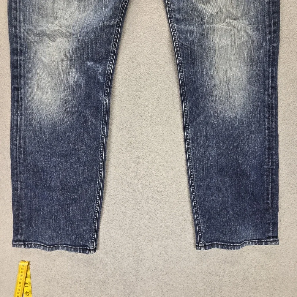Diesel Jeans Mens 30x30 Blue Larkee Regular Straight Stretch Button Fly 008B2